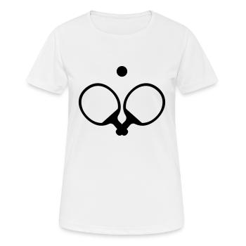 Raquette - T-shirt respirant Femme - blanc - Devant - AI Model Female 172 dark (172cm)