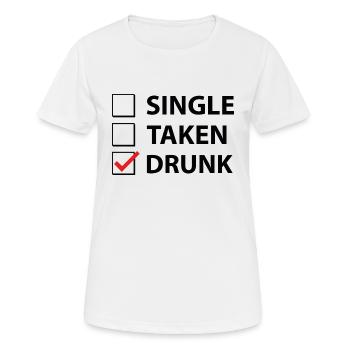 Single pris ivre - T-shirt respirant Femme - blanc - Devant - AI Model Female 172 dark (172cm)