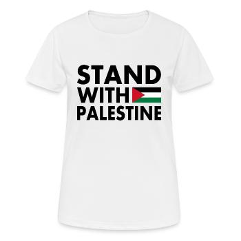 palestina - Women's Breathable T-Shirt - white - Front - AI Model Female 172 dark (172cm)