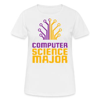 Computer - Frauen T-Shirt atmungsaktiv - Weiß - Vorne - AI Model Female 172 dark (172cm)