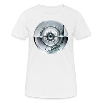 Tears in my eyes - Frauen T-Shirt atmungsaktiv - Weiß - Vorne - AI Model Female 172 dark (172cm)
