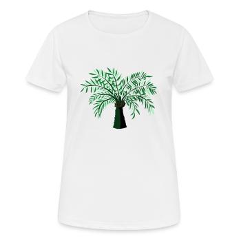 arbre 01 - T-shirt respirant Femme - blanc - Devant - AI Model Female 172 dark (172cm)