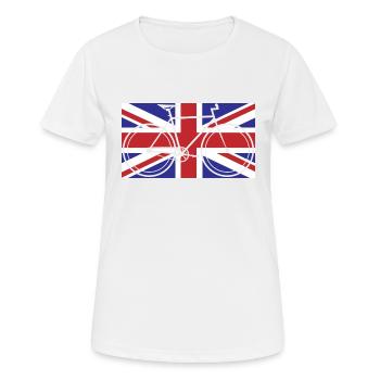 Bicycle Fixie Cycling UK - Women's Breathable T-Shirt - white - Front - AI Model Female 172 dark (172cm)