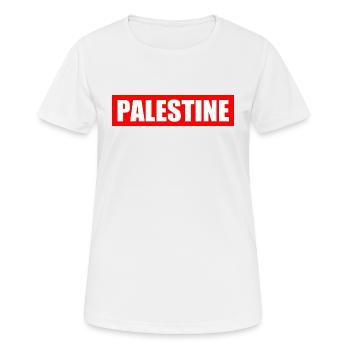 Palestina - Frauen T-Shirt atmungsaktiv - Weiß - Vorne - AI Model Female 172 dark (172cm)