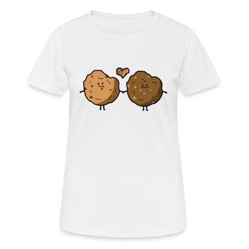 Cookie Love - Women's Breathable T-Shirt - white - Front - AI Model Female 172 dark (172cm)
