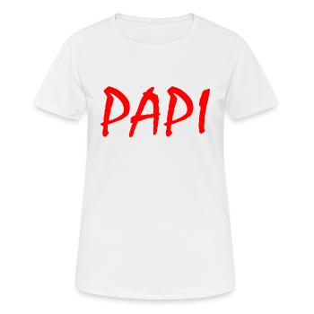 Papi - T-shirt respirant Femme - blanc - Devant - AI Model Female 172 dark (172cm)