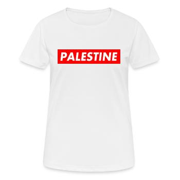 palästina - Frauen T-Shirt atmungsaktiv - Weiß - Vorne - AI Model Female 172 dark (172cm)