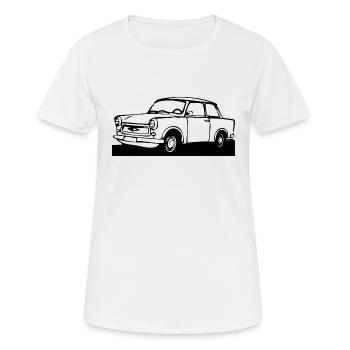  601 Limo Trabi - Frauen T-Shirt atmungsaktiv - Weiß - Vorne - AI Model Female 172 dark (172cm)