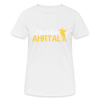 Fluthilfe Ahrtal Flut Helfer Hochwasser Eimerkette - Frauen T-Shirt atmungsaktiv - Weiß - Vorne - AI Model Female 172 dark (172cm)