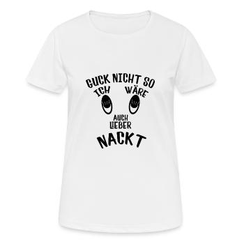 corps nu - T-shirt respirant Femme - blanc - Devant - AI Model Female 172 dark (172cm)