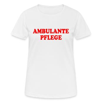 Outpatient care - Women's Breathable T-Shirt - white - Front - AI Model Female 172 dark (172cm)