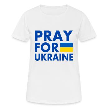 Ukraine - Frauen T-Shirt atmungsaktiv - Weiß - Vorne - AI Model Female 172 dark (172cm)