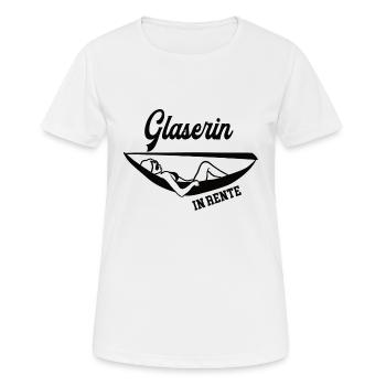 Glaserin in Rente Rentenbeginn Glaserei Meisterin - Frauen T-Shirt atmungsaktiv - Weiß - Vorne - AI Model Female 172 dark (172cm)