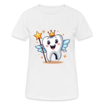 Carnival Tooth Fairy Assistant dentaire Enfants Dentiste - T-shirt respirant Femme - blanc - Devant - AI Model Female 172 dark (172cm)