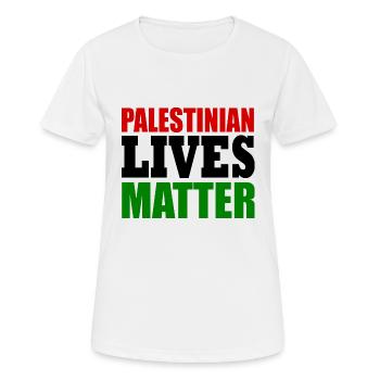 palestinian lives matter - Frauen T-Shirt atmungsaktiv - Weiß - Vorne - AI Model Female 172 dark (172cm)