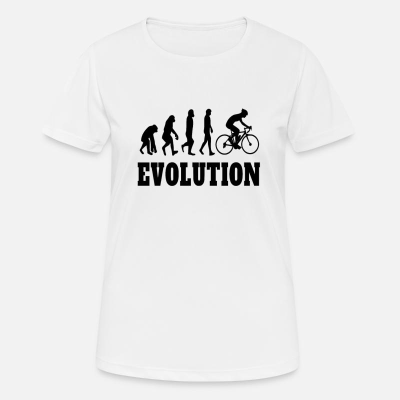 Evolution cycling - Women's Breathable T-Shirt - white