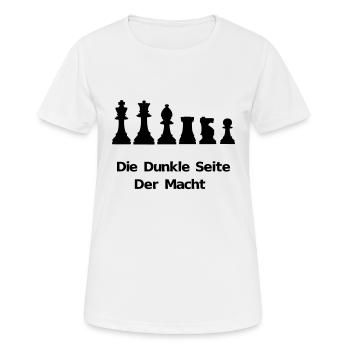 Die Dunkle Seite der Macht - Frauen T-Shirt atmungsaktiv - Weiß - Vorne - AI Model Female 172 dark (172cm)