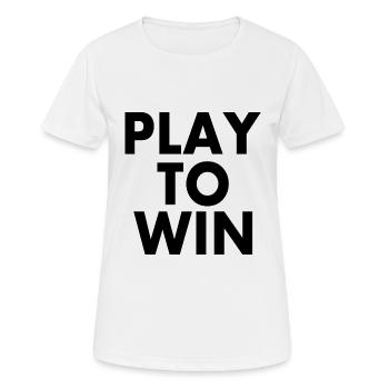 Play to win - Women's Breathable T-Shirt - white - Front - AI Model Female 172 dark (172cm)