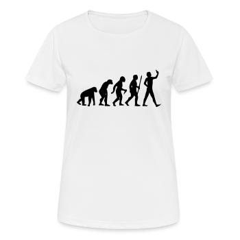Evolution #Selfie - Women's Breathable T-Shirt - white - Front - AI Model Female 172 dark (172cm)