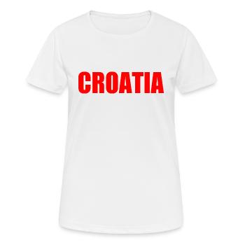 Kroatien - Frauen T-Shirt atmungsaktiv - Weiß - Vorne - AI Model Female 172 dark (172cm)