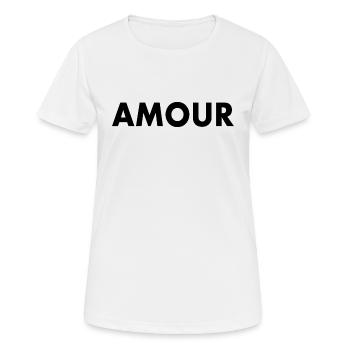 Amour - Women's Breathable T-Shirt - white - Front - AI Model Female 172 dark (172cm)