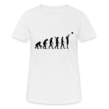 Evolution basket b - T-shirt respirant Femme - blanc - Devant - AI Model Female 172 dark (172cm)