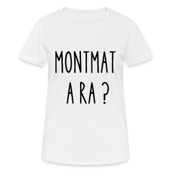montma a ra - T-shirt respirant Femme - blanc - Devant - AI Model Female 172 dark (172cm)