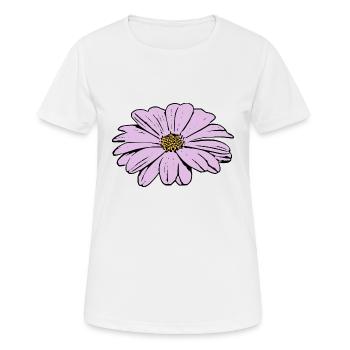 Flower pastel flower flowers pastel flowers lilac - Women's Breathable T-Shirt - white - Front - AI Model Female 172 dark (172cm)