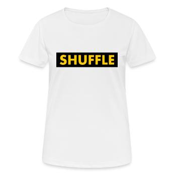 Shuffle - Women's Breathable T-Shirt - white - Front - AI Model Female 172 dark (172cm)