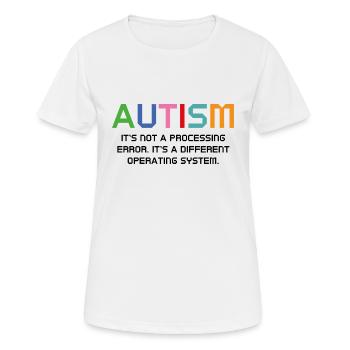 Autisme Ce n’est pas une erreur de traitement - T-shirt respirant Femme - blanc - Devant - AI Model Female 172 dark (172cm)