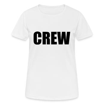 Crew - T-shirt respirant Femme - blanc - Devant - AI Model Female 172 dark (172cm)