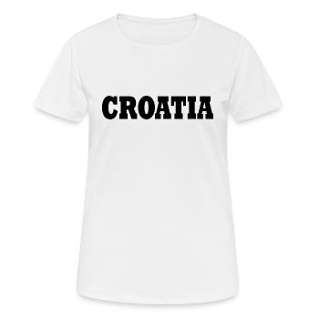 Kroatien - Frauen T-Shirt atmungsaktiv - Weiß - Vorne - AI Model Female 172 dark (172cm)