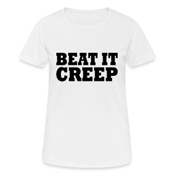 Beat it creep - Women's Breathable T-Shirt - white - Front - AI Model Female 172 dark (172cm)