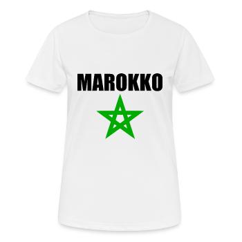 Marokko - Frauen T-Shirt atmungsaktiv - Weiß - Vorne - AI Model Female 172 dark (172cm)