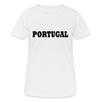 portugal - Frauen T-Shirt atmungsaktiv - Weiß - Vorne - AI Model Female 172 dark (172cm)