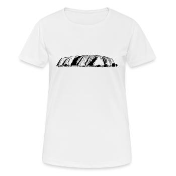Ayers Rock, Uluru, Australia, Mountain, mountain - Women's Breathable T-Shirt - white - Front - AI Model Female 172 dark (172cm)