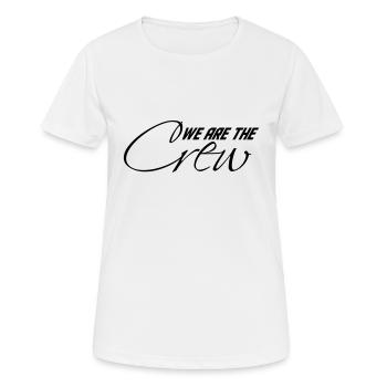 Nous sommes l'équipage - T-shirt respirant Femme - blanc - Devant - AI Model Female 172 dark (172cm)