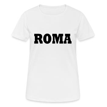 Rom - Frauen T-Shirt atmungsaktiv - Weiß - Vorne - AI Model Female 172 dark (172cm)