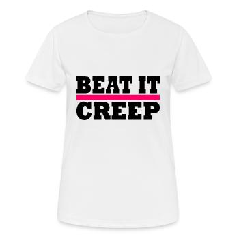 Beat it creep - Women's Breathable T-Shirt - white - Front - AI Model Female 172 dark (172cm)