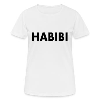 Habibi - T-shirt respirant Femme - blanc - Devant - AI Model Female 172 dark (172cm)