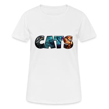 My Design - Frauen T-Shirt atmungsaktiv - Weiß - Vorne - AI Model Female 172 dark (172cm)
