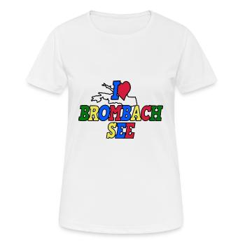 I Love Brombachsee Neutral - Frauen T-Shirt atmungsaktiv - Weiß - Vorne - AI Model Female 172 dark (172cm)