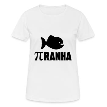 piranha - T-shirt respirant Femme - blanc - Devant - AI Model Female 172 dark (172cm)