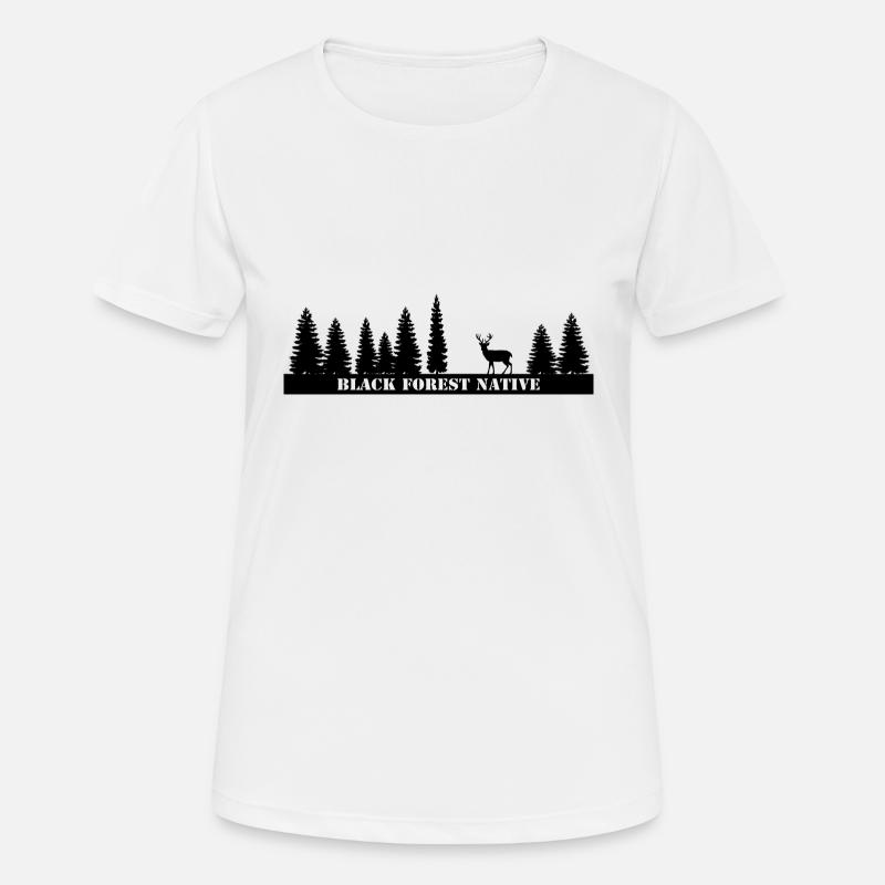 Black Forest Native - Women's Breathable T-Shirt - white