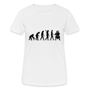 Cello - Frauen T-Shirt atmungsaktiv - Weiß - Vorne - AI Model Female 172 dark (172cm)