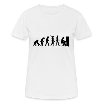 Klavier - Frauen T-Shirt atmungsaktiv - Weiß - Vorne - AI Model Female 172 dark (172cm)