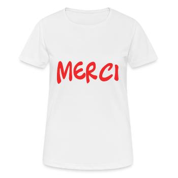 VIELEN DANK. DANKE. VIELEN DANK. JAHRESTAG. GEBURT. - Frauen T-Shirt atmungsaktiv - Weiß - Vorne - AI Model Female 172 dark (172cm)