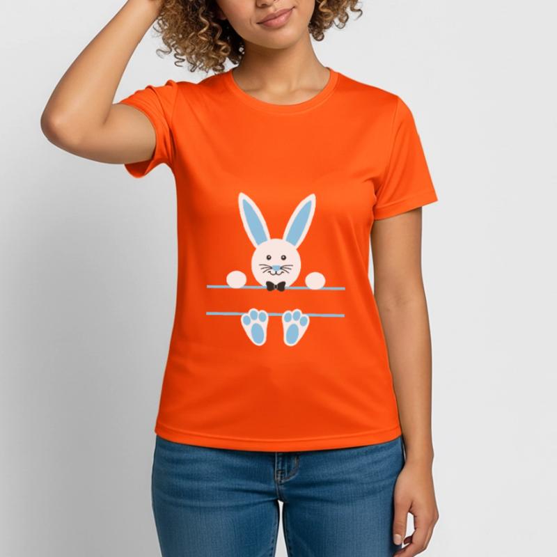 Split Bunny Gift Easter Easter Bunny Bunny Easter Women's Breathable T-Shirt