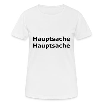 main thing main thing 2 black - Women's Breathable T-Shirt - white - Front - AI Model Female 172 dark (172cm)