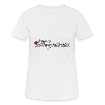 Schwarzwald Mädel Heimat Bollenhut Kuckuck - Frauen T-Shirt atmungsaktiv - Weiß - Vorne - AI Model Female 172 dark (172cm)